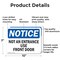 Signmission Not An Entrance Use Front Door OSHA Notice Sign, Aluminum, 10in W x 7in L, 2PK OS-2PACK-NS-A-710-L-15152 - alternate 5